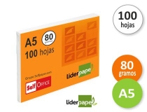 Papel Liderpapel A5 80g, LIDERPAPEL