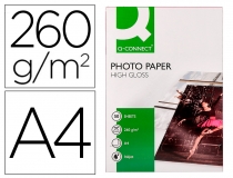 Papel Q-connect foto glossy Din A4