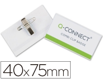 Identificador Q-connect con pinza e imperdible