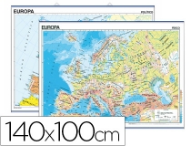 Mapa mural europa fisico politico 140x100