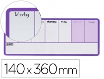Planificador semanal Nobo magnetico color violeta