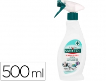 Quitaolor desinfectante sanytol para textil con