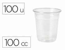 Vaso de plastico transparente 100 cc
