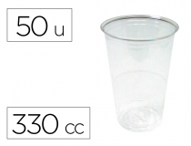 Vaso de plastico transparente 330 cc