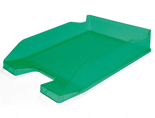 Bandeja sobremesa plastico Q-connect verde transparente