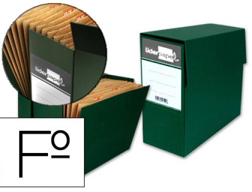 Caja transferencia con fuelle folio verde