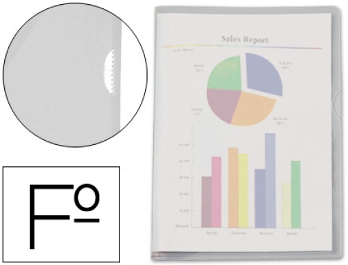 Comprar Carpeta dossier uñero plastico Esselte folio translucidoo 46038 , transparente