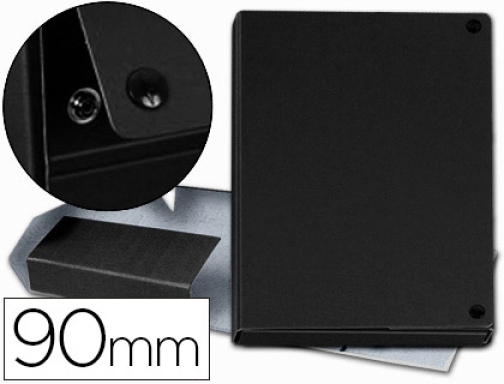 Comprar Carpeta Proyectos Pardo Folio Lomo 90 Mm Carton Forrado Negro Con Broche 969001