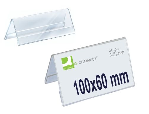 Comprar Identificador sobremesa Q-connect metacrilato 100x60 mm ref.5729 KF04742