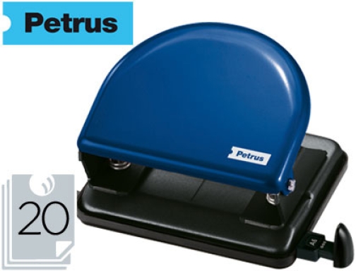Comprar Taladrador Petrus 52 azul capacidad 20 hojas 33744