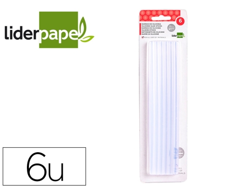 Comprar Barra termofusible cola silicona 11 mm de diametro x 200 mm, Pack 6 uds