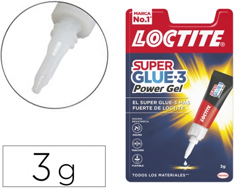Pegamento Loctite power gel 3 adhesivo instantaneo unidad 2640971,