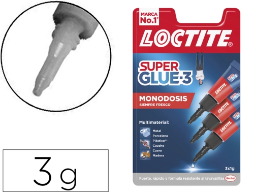 PEGAMENTO LOCTITE 2640065 SUPER GLUE-3 3x1g MINI TRIO