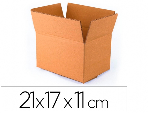 Caja para embalar Q-connect fondo automatico medidas 210x170x110 mm espesor carton 3 KF26138, imagen mini