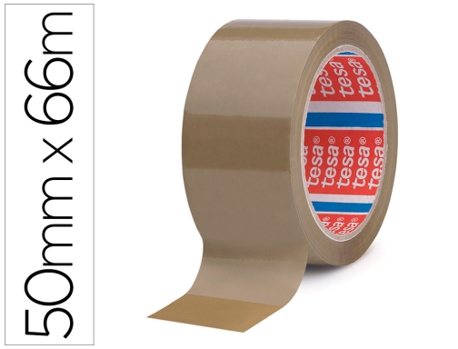 Comprar Cinta adhesiva Tesa marron pp 66 mt x 50 mm para embalaje 040890000606