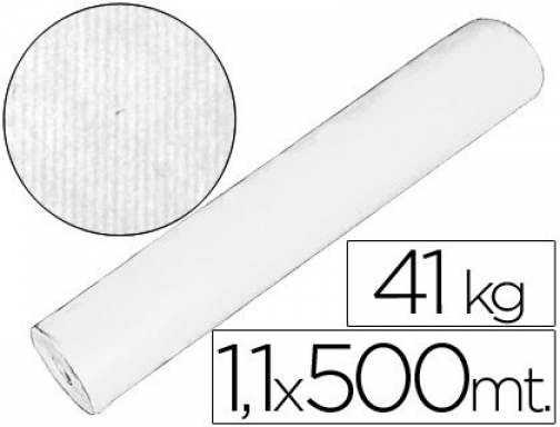 Papel kraft blanco bobina 1,10 mt x 500 mt especial para embalaje Fabrisa 15774, imagen mini