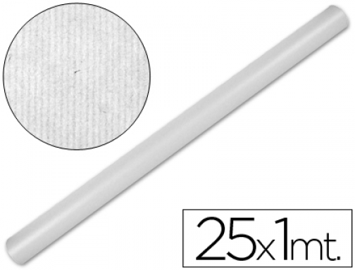 Papel kraft Liderpapel blanco rollo 25x1