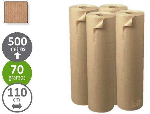 Comprar Papel kraft marron bobina 1,10 mt x 500 mt especial para embalaje Fabrisa 15773