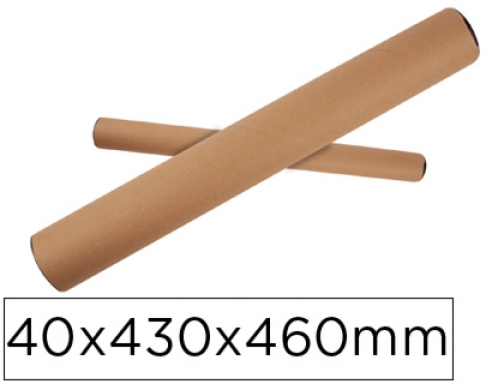 Tubo de carton portadocumento tapa plastico 40x430x460 mm Apli 13146, imagen mini