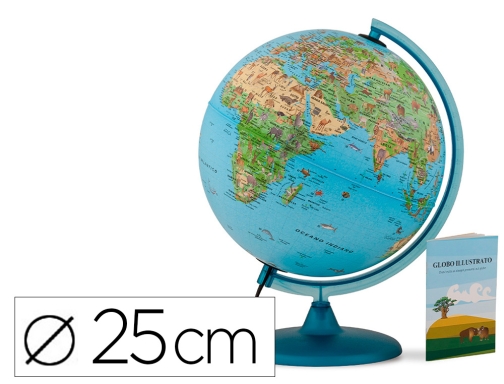 Comprar Globo terraqueo Nova rico con luz safari base y meridiano color azul 0325SASASPLBB