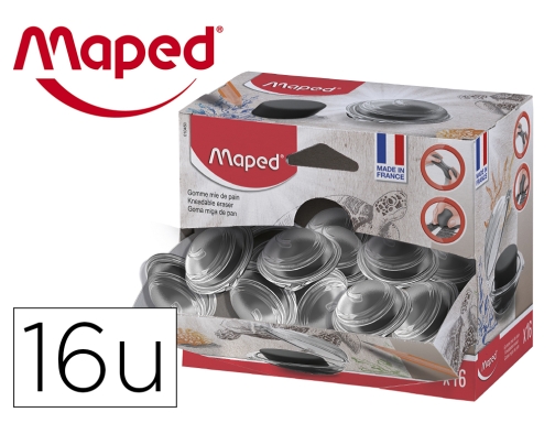 Comprar Goma de borrar Maped miga de pan para carboncillo caja de 16 010450