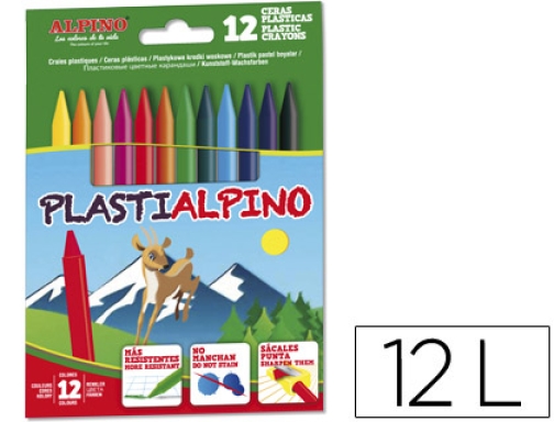 Lapices Cera Plastidecor Caja De 24 Colores Surtidos