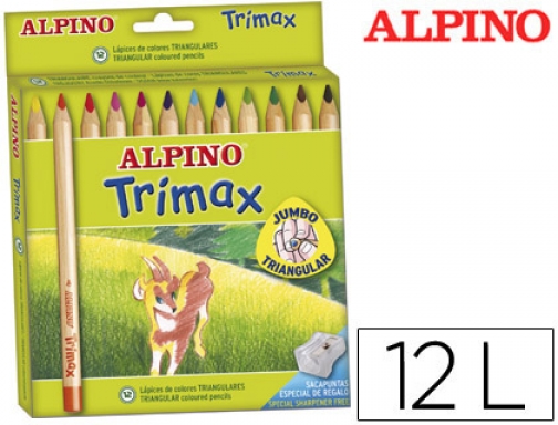 Lapices de colores Alpino trimax caja