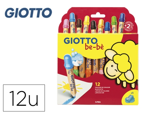 Comprar Lapices de colores Giotto super bebe caja de 12 lapices colores surtidos F46970000