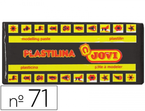 Plastilina Jovi 71 negro -unidad -tamaño