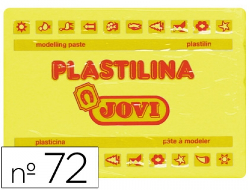 Plastilina Jovi 72 amarillo claro -unidad