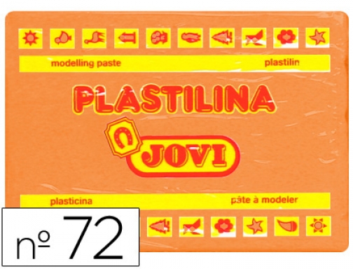 Plastilina Jovi 72 naranja -unidad -tamaño