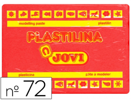 Plastilina Jovi 72 rojo -unidad -tamaño