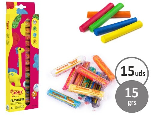 Compra Plastilina jovi -bandeja con 10 paquetes colores surtidos