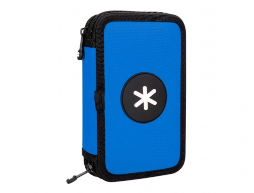 Comprar Plumier escolar Antartik doble color azul 28 piezas TK70