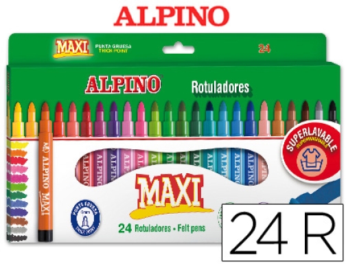 Caja 10 rotuladores stampers Alpino