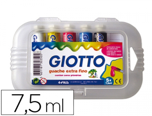 Tempera Giotto 7,5 ml 5 colores