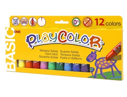 Tempera solida en barra playcolor pastel one caja de 6 unidades colores  surtidos : : Juguetes y juegos