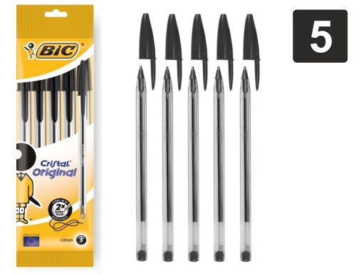 BIC Boligrafo Cristal original azul - 5 unidades BIC