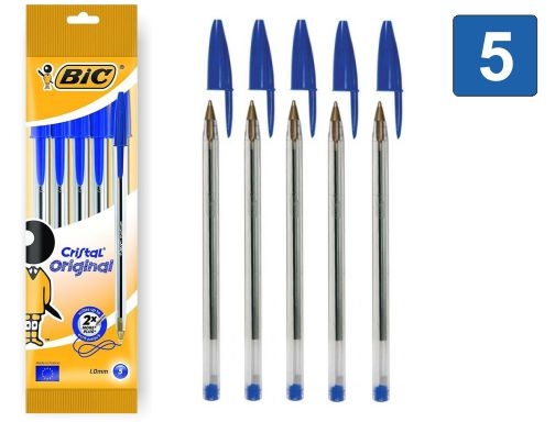 Boligrafo bic naranja azul