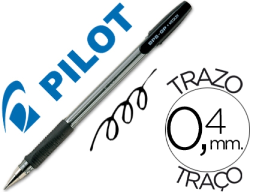 Comprar Boligrafo Pilot bpsgp negro sujecion de caucho tinta base de aceite con NGPN
