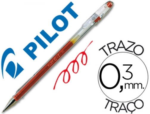Boligrafo Pilot g-1 rojo tinta gel NG1R, imagen mini