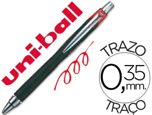 Boligrafo Uni-ball jetstream sxn-210 retractil tinta hibrida color rojo Uniball 789115000, imagen mini