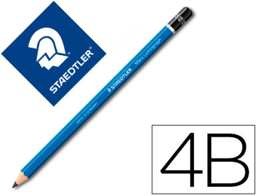 Comprar Lapices de grafito Staedtler mars lumograph 100 4b unidad 1004B