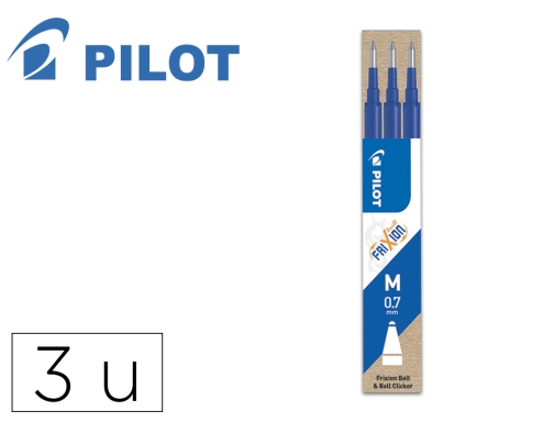 Comprar Recambio boligrafo Pilot frixion ball azul caja de 3 unidades NRFXA