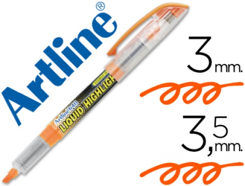 Rotulador Artline fluorescente ek-640 naranja -punta