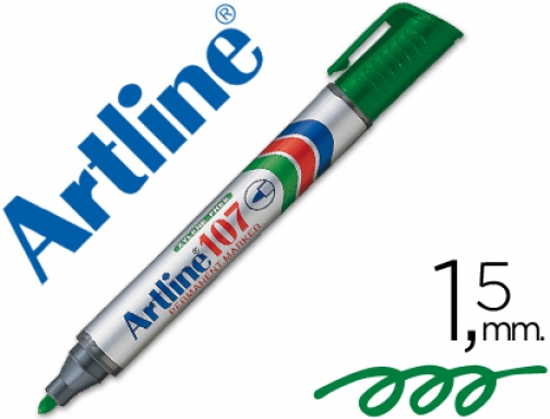 Rotulador Artline marcador permanente 107 verde