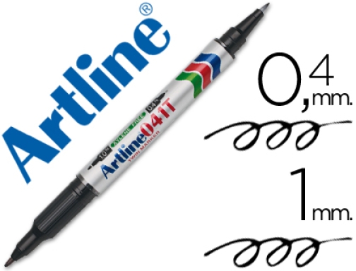 Rotulador Permanente Artline 107 color Negro Punta Redonda (26911)