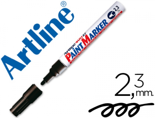 Comprar Rotulador Artline marcador permanente EK-400 XF negro -punta redonda 2.3 mm -metal