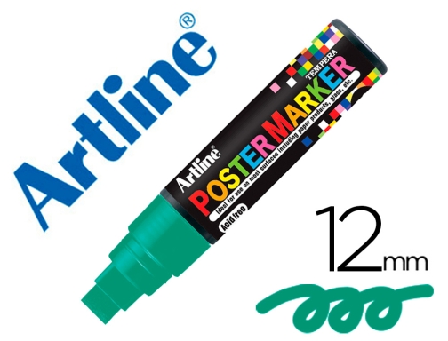 Comprar Rotulador Artline poster marker epp12 punta redonda 12 mm color verde EPP12VER