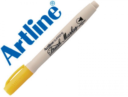 Rotulador Artline supreme brush pintura base de agua punta tipo pincel trazo EPF-F-AM , amarillo, imagen mini